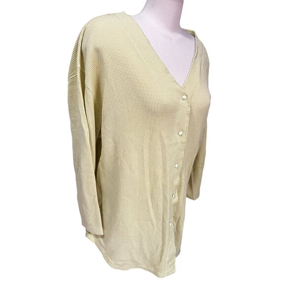 Victoria's Secret V Neck Button Up Long John Casual Sleep Shirt Sz Large Womens - Picture 12 of 14